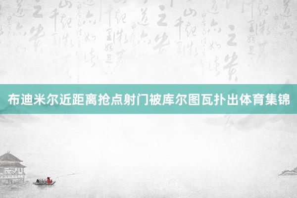 布迪米尔近距离抢点射门被库尔图瓦扑出体育集锦