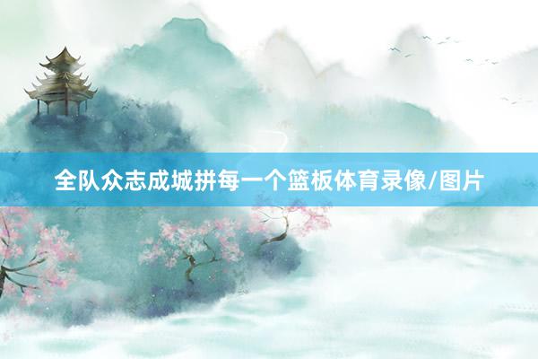 全队众志成城拼每一个篮板体育录像/图片