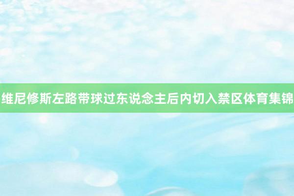 维尼修斯左路带球过东说念主后内切入禁区体育集锦