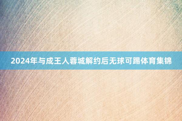 2024年与成王人蓉城解约后无球可踢体育集锦