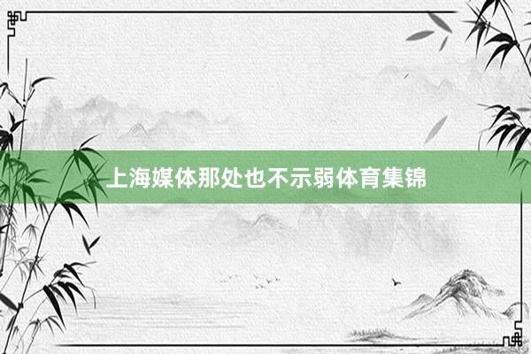 上海媒体那处也不示弱体育集锦