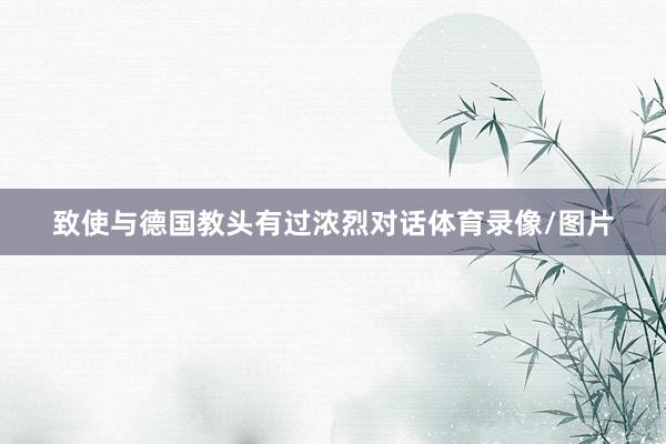 致使与德国教头有过浓烈对话体育录像/图片