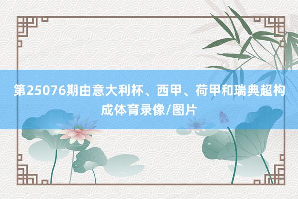 第25076期由意大利杯、西甲、荷甲和瑞典超构成体育录像/图片