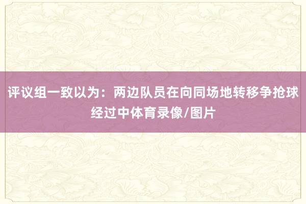 评议组一致以为：两边队员在向同场地转移争抢球经过中体育录像/图片