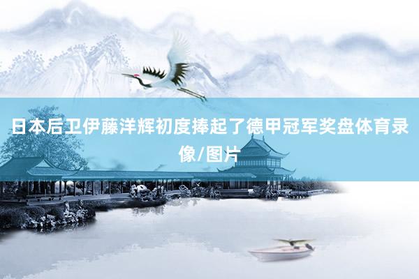 日本后卫伊藤洋辉初度捧起了德甲冠军奖盘体育录像/图片