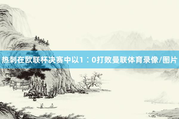 热刺在欧联杯决赛中以1∶0打败曼联体育录像/图片
