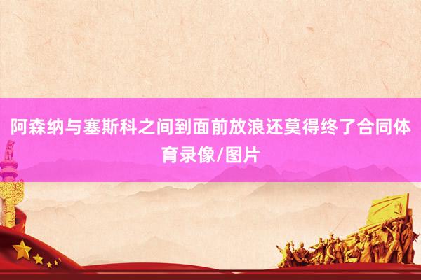 阿森纳与塞斯科之间到面前放浪还莫得终了合同体育录像/图片