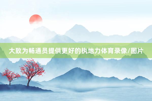 大致为畅通员提供更好的执地力体育录像/图片