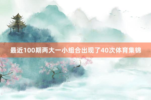 最近100期两大一小组合出现了40次体育集锦