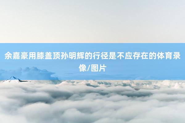 余嘉豪用膝盖顶孙明辉的行径是不应存在的体育录像/图片