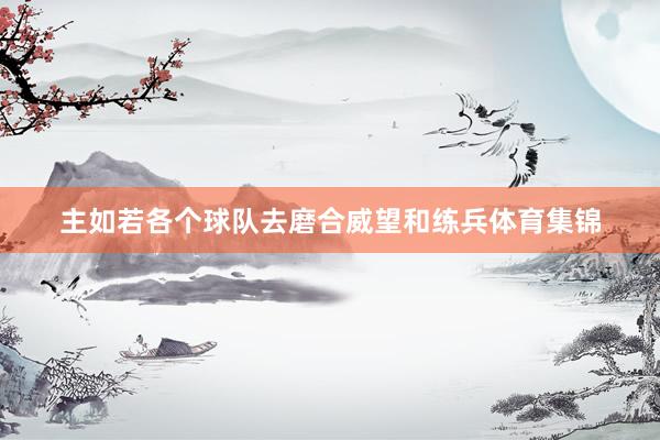 主如若各个球队去磨合威望和练兵体育集锦