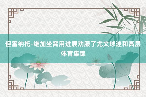 但雷纳托-维加坐窝用进展劝服了尤文球迷和高层体育集锦