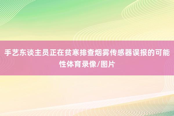 手艺东谈主员正在贫寒排查烟雾传感器误报的可能性体育录像/图片