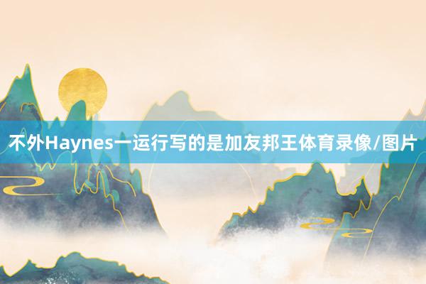 不外Haynes一运行写的是加友邦王体育录像/图片