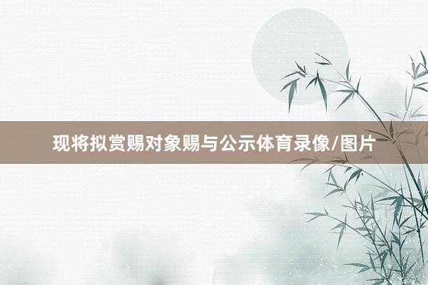 现将拟赏赐对象赐与公示体育录像/图片