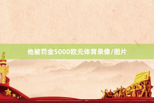 他被罚金5000欧元体育录像/图片